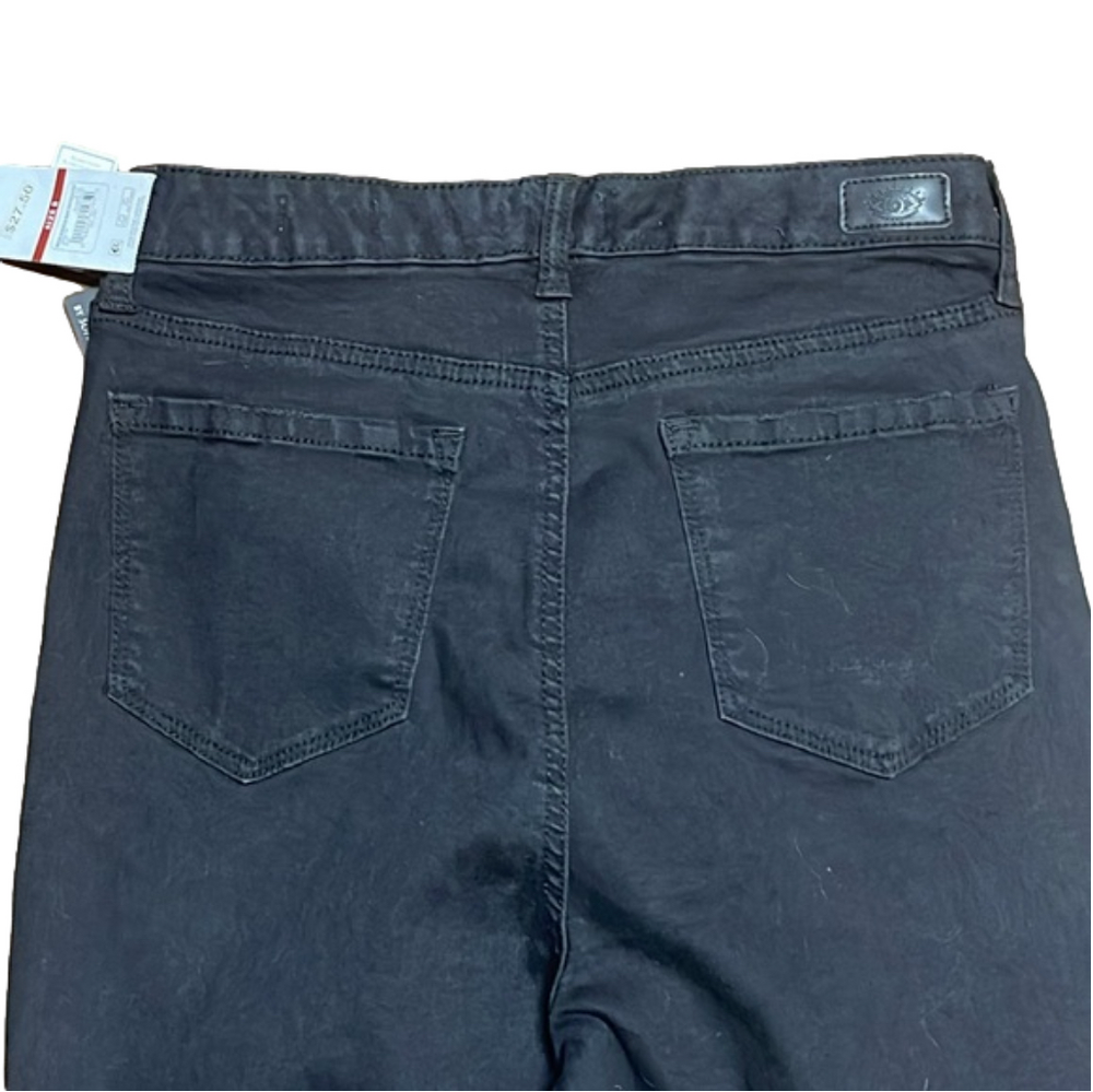 Sofia Jeans By Sophia Vergara Rosa Curvy Ankle High Rise Destructed Black Size 8 - Picture 6 of 6
